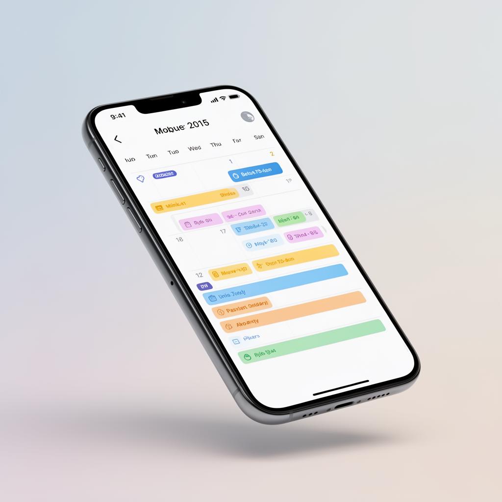 Mobile calendar app